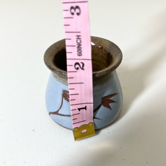 Montana Wright Vintage Stoneware Pottery Toothpick Holder - Picture 7 of 7